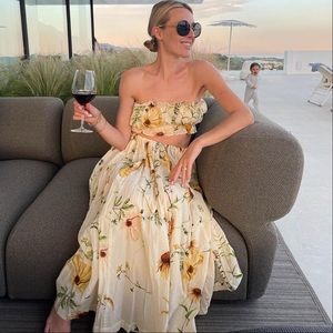 Meadow crop top & skirt set